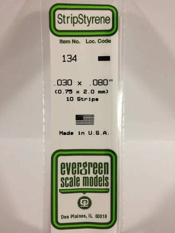 269-134 Evergreen Strip -- .030 x .080