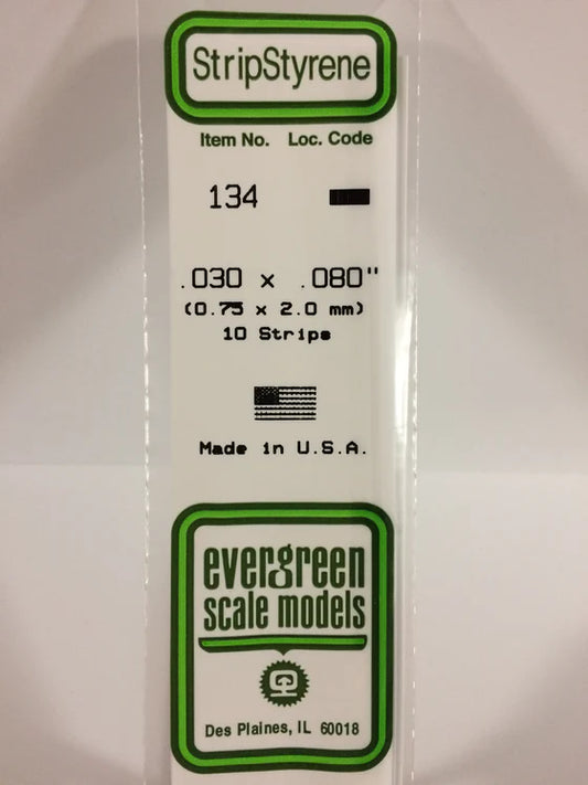 269-134 Evergreen Strip -- .030 x .080