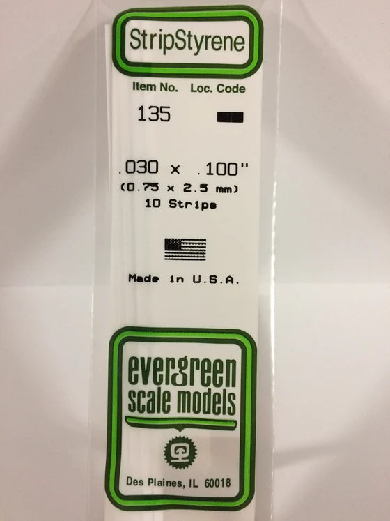 269-135 Evergreen Strip -- .030 x .100