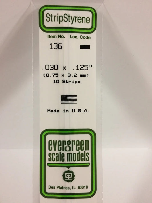 269-136 Evergreen Strip -- .030 x .125