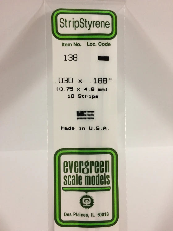 269-138 Evergreen Strip -- .030 x .188