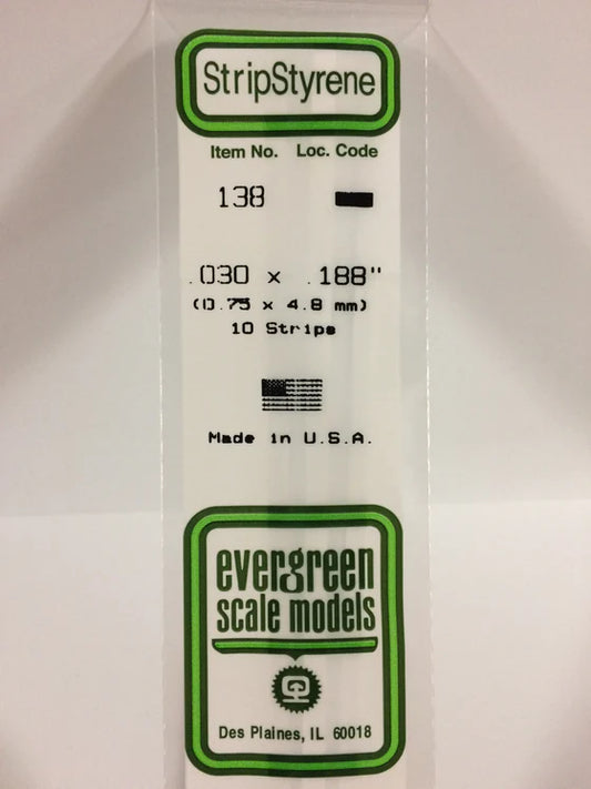 269-138 Evergreen Strip -- .030 x .188