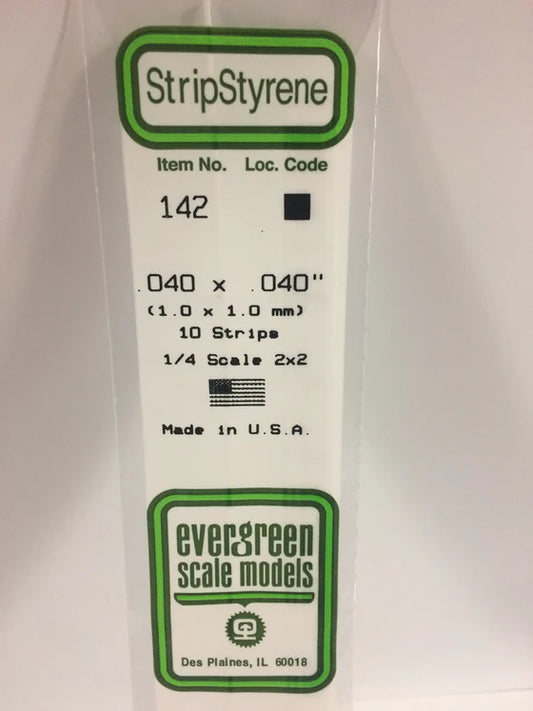 269-142 Evergreen Strip -- .040 x .040