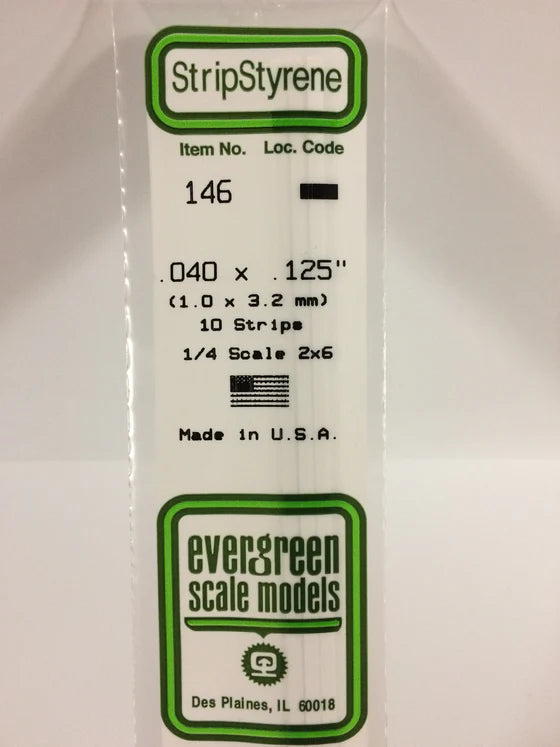 269-146 Evergreen Strip -- .040 x .125