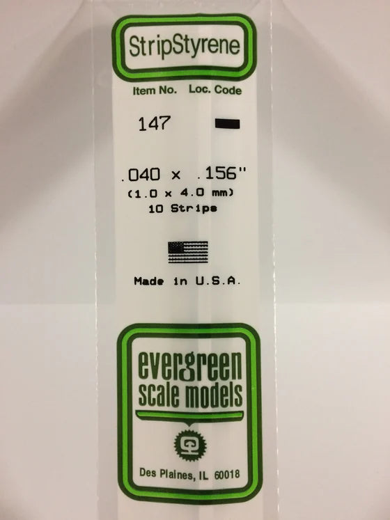 269-147 Evergreen Strip -- .040 x .156