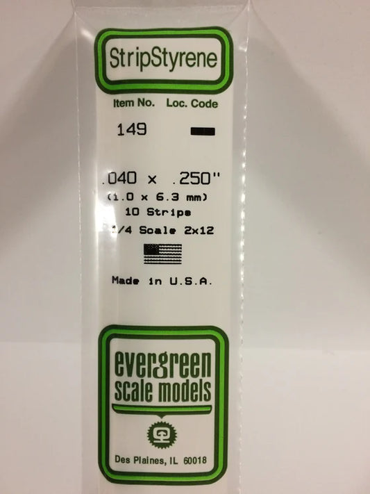 269-149 Evergreen Strip -- .040 x .250