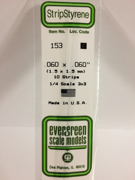 269-153 Evergreen Strip -- .060 x .060