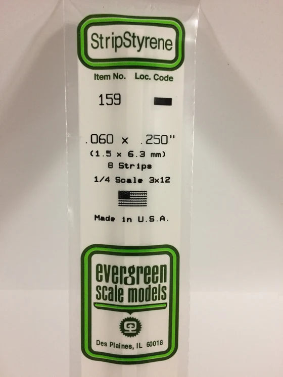 269-159 Evergreen Strip -- .060 x .250