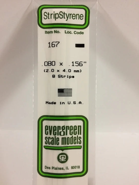 269-167 Evergreen Strip -- .080 x .156