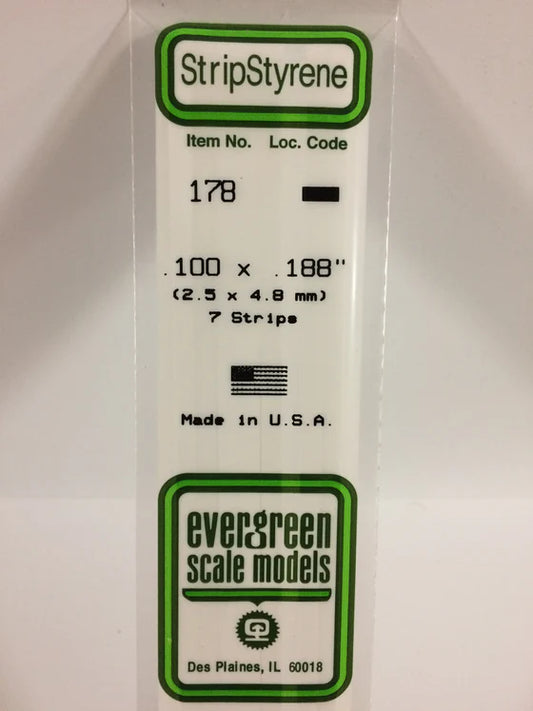 269-178 Evergreen Strip -- .100 x .188