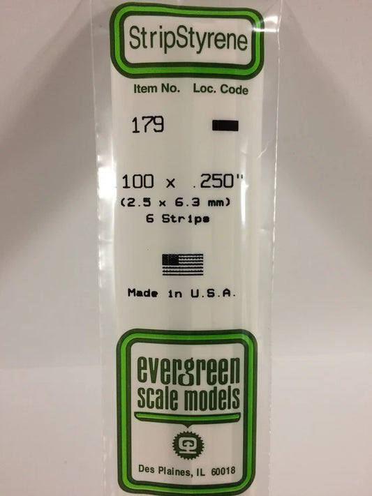 269-179 Evergreen Strip -- .100 x .250