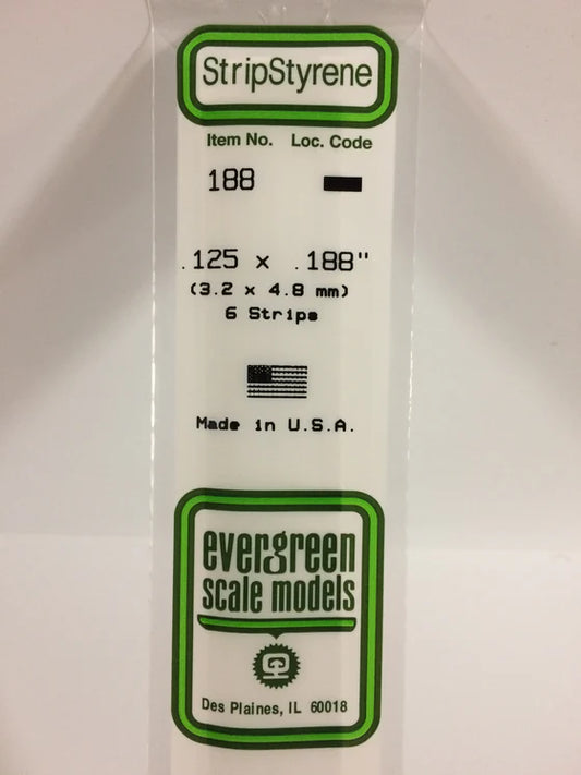 269-188 Evergreen Strip -- .125 x .188
