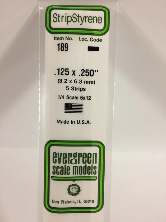 269-189 Evergreen Strip -- .125 x .250