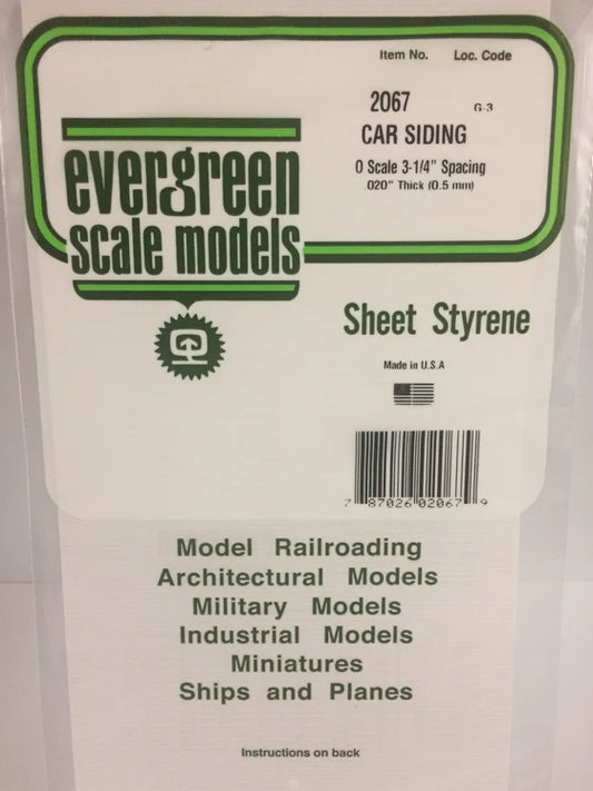 269-2067 Evergreen Passenger Car Siding
