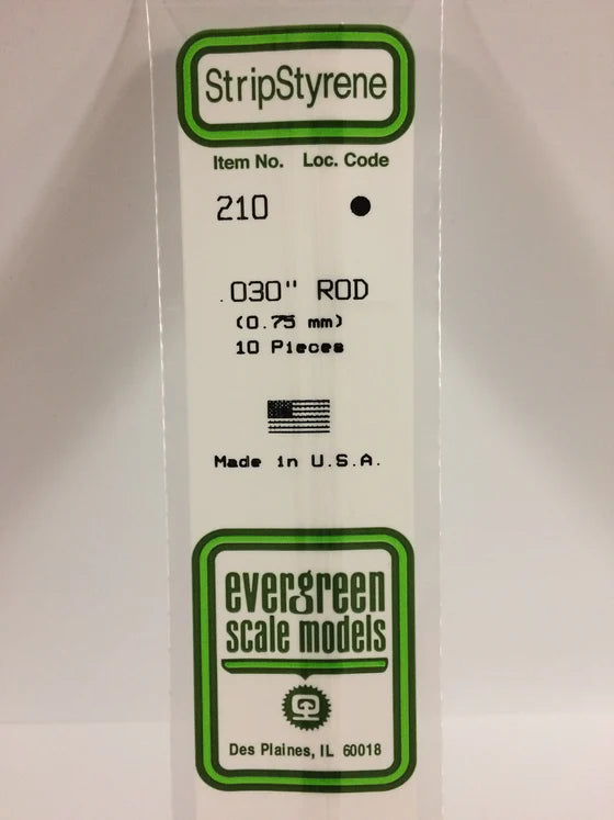 269-210 Evergreen Rod -- .030 Dia