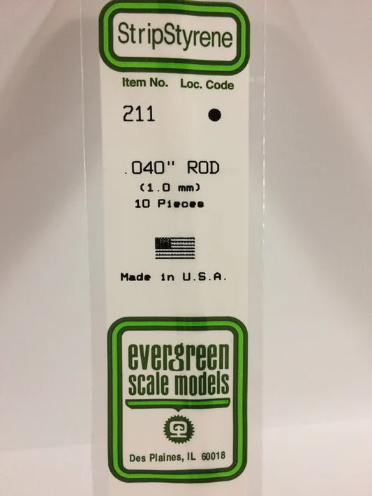 269-211 Evergreen Rod -- .040 Dia
