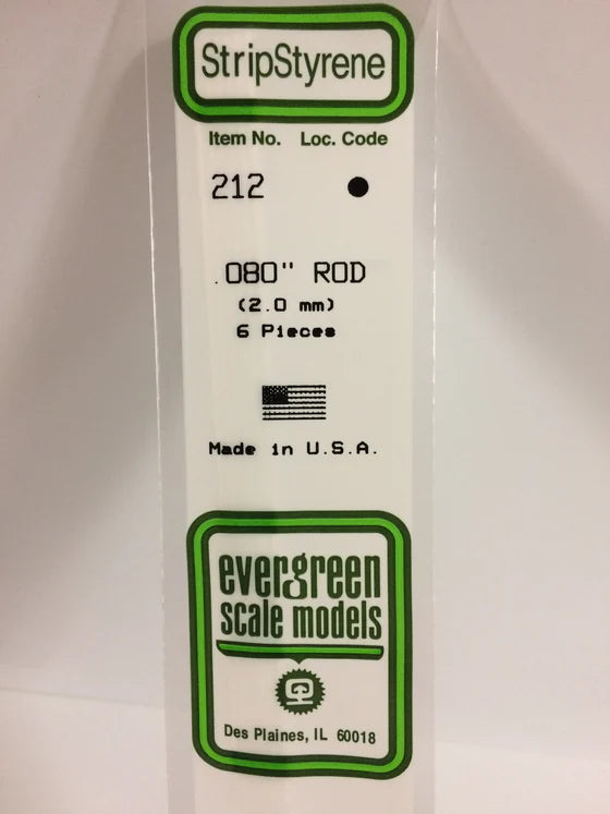 269-212 Evergreen Rod -- .080 Dia