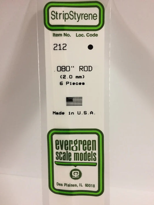 269-212 Evergreen Rod -- .080 Dia