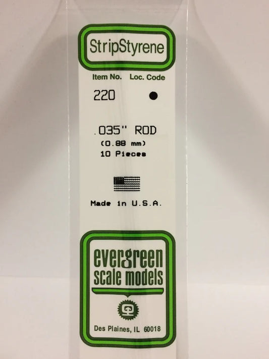 269-220 Evergreen Rod -- .035 Dia