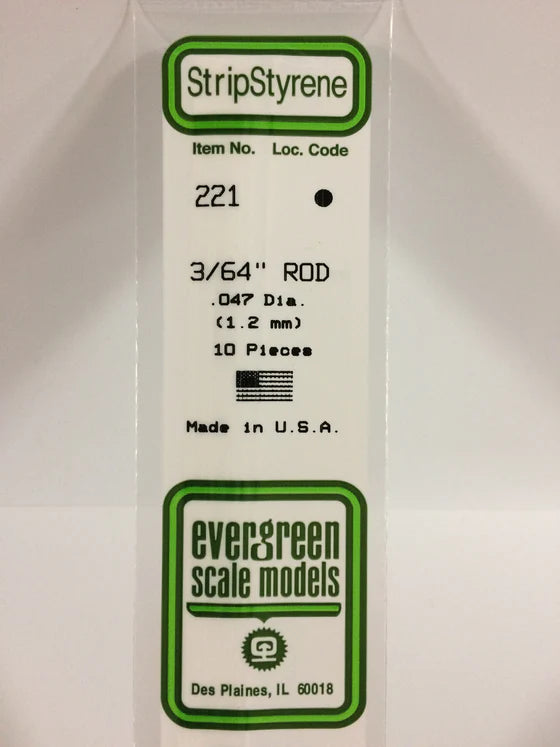 269-221 Evergreen Rod -- .047 Dia