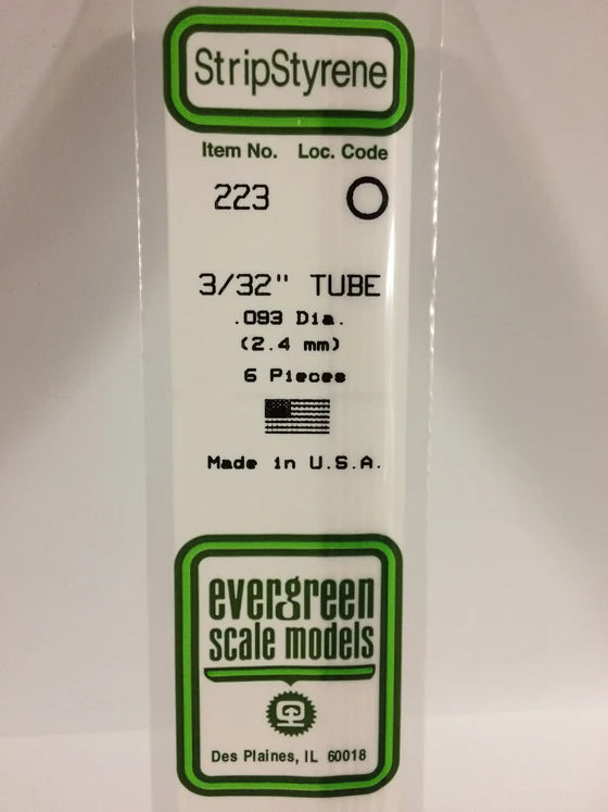 269-223 Evergreen Tube -- .093 Dia