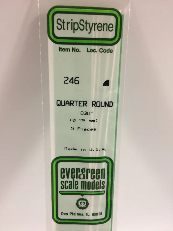 269-246 Evergreen Quarter Round -- .030