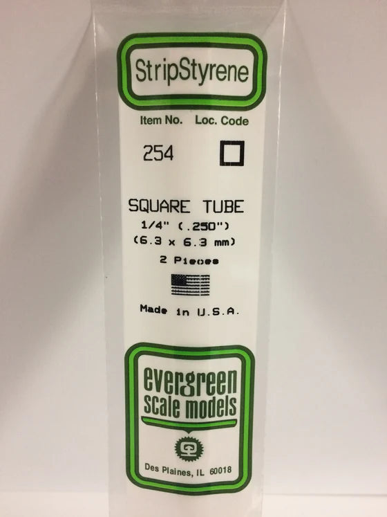 269-254 Evergreen Square Tube -- .250