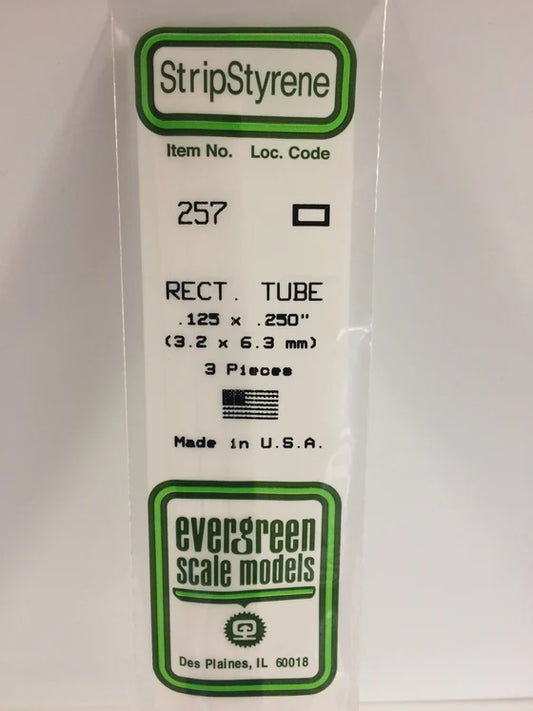 269-257 Evergreen Rectangular Tube -- .125
