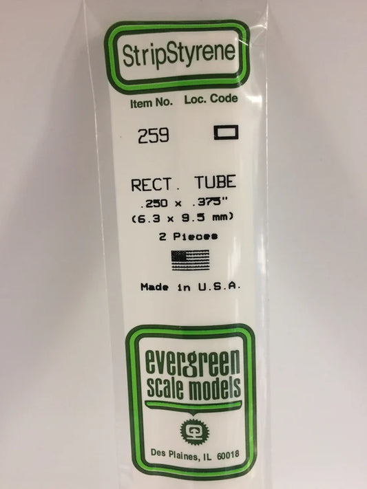 269-259 Evergreen Rectangular Tube -- .250