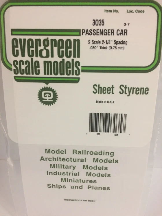 269-3035 Evergreen Passenger Car Siding