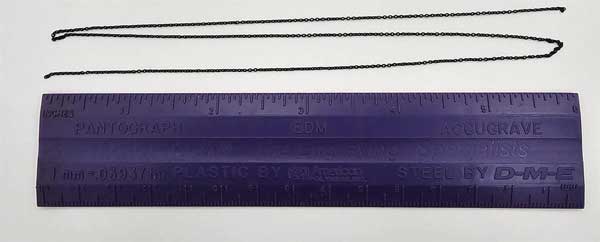 293-8334 Tichy Brass Chain - Blackened 40 Link per Inch
