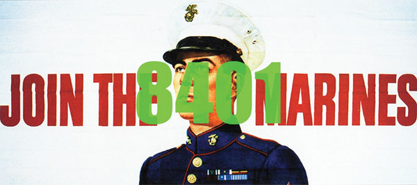 293-8401 Tichy HO Billboard - Marines