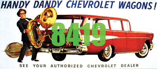 293-8419 Tichy HO Billboard - Chevy Handy Dandy