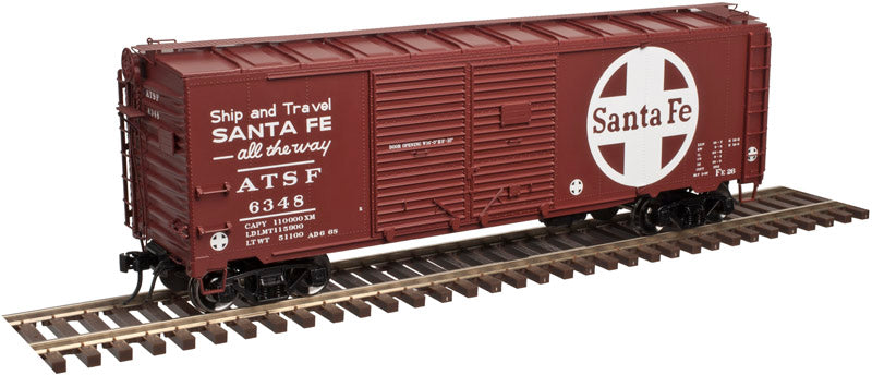 151-3001823 Atlas O 40' AAR Steel Boxcar -- Santa Fe