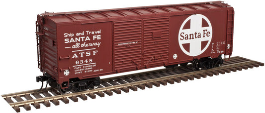 151-3001823 Atlas O 40' AAR Steel Boxcar -- Santa Fe