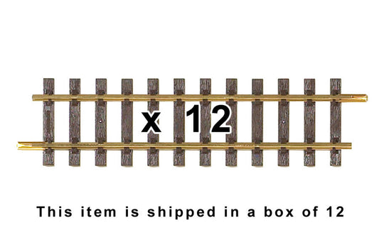 Box of 12, G320 Straight Track, 12.6" (G-Scale)
