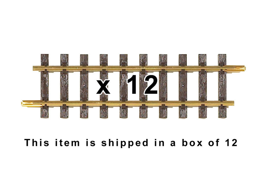 Box of 12, G280 Straight Track, 11.0" (G-Scale)