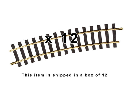 Box of 12, R7 1560mm Radius Curve Track, 61.4"R (G-Scale)