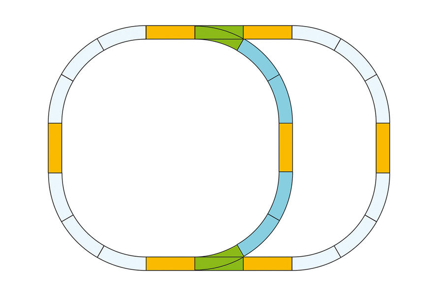 Double Oval Track Set Track (G-Scale)
