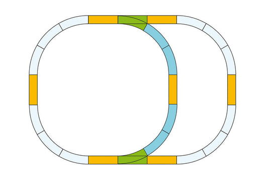 Double Oval Track Set Track (G-Scale)