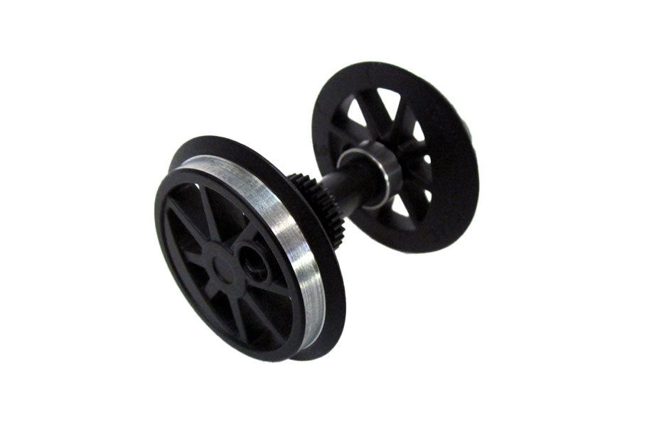 Ball Bearing Geared Wheelset: 0-6-0T, Black (G-Scale)