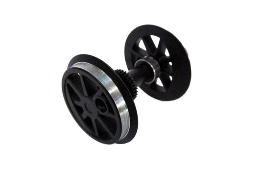 Ball Bearing Geared Wheelset: 0-6-0T, Black (G-Scale)