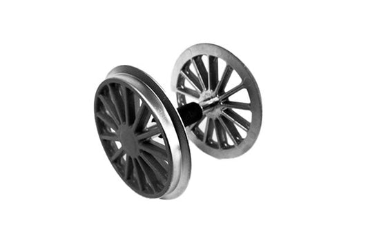 Ball Bearing Geared Wheelset: BR194, Black (G-Scale)