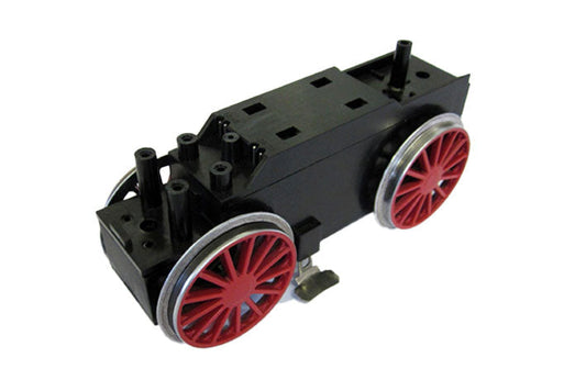 Ball Bearing Retrofit Motor Block: BR194, Red Wheels (G-Scale)