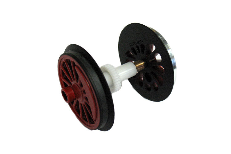 Ball Bearing Traction Wheelset: BR194, Red (G-Scale)