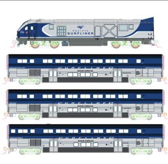 381-1069001S Kato N SC-44 Pacific Surfliner Set