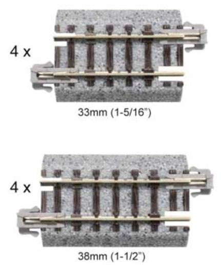 381-20092 Kato N 2-5/6" Track Assortment Set B