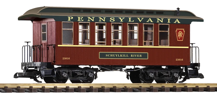 38676 PIKO G PRR Wood Coach 23016