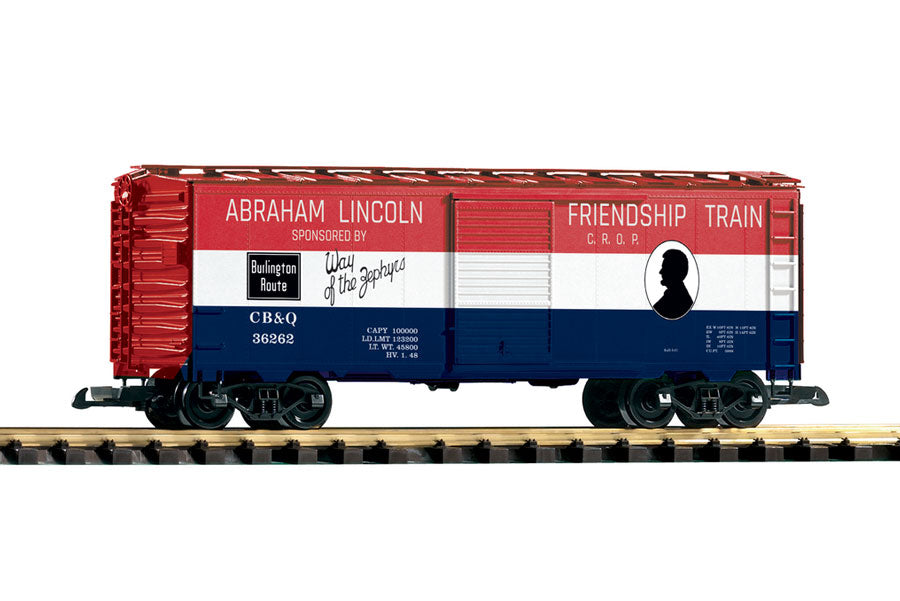 CB&Q Friendship Train Boxcar (G-Scale)