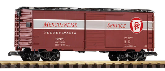 38992 PIKO G PRR Steel Boxcar, Merchandise Service